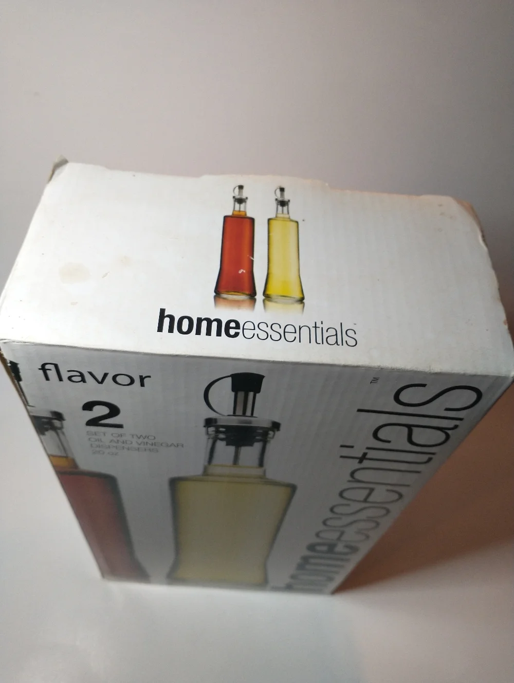 Home‎ Essentials 20 Oz. Oil & Vinegar Bottle Dispensers NIB Open Box